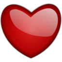 download Gloss Heart 1 clipart image with 0 hue color