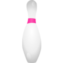 download Bowling Pin Shadows clipart image with 315 hue color