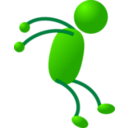 download Stickman clipart image with 270 hue color