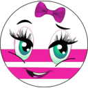 download Zamalek Girl Smiley Emoticon clipart image with 315 hue color