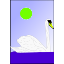 download Swan clipart image with 45 hue color