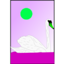 download Swan clipart image with 90 hue color