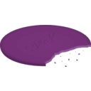 download Cookie clipart image with 270 hue color