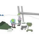 download Construction Site 2 clipart image with 90 hue color