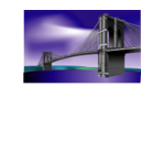 download Brooklyn Bridge clipart image with 45 hue color