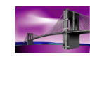 download Brooklyn Bridge clipart image with 90 hue color