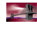 download Brooklyn Bridge clipart image with 135 hue color