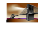 download Brooklyn Bridge clipart image with 180 hue color