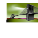 download Brooklyn Bridge clipart image with 225 hue color