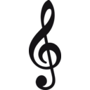 download Treble Clefs clipart image with 90 hue color