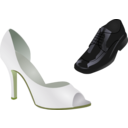 download Wedding Shoes clipart image with 45 hue color