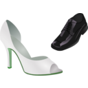 download Wedding Shoes clipart image with 90 hue color