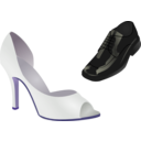 download Wedding Shoes clipart image with 225 hue color