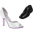 download Wedding Shoes clipart image with 270 hue color