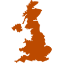 download United Kingdom Map clipart image with 180 hue color