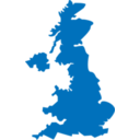 download United Kingdom Map clipart image with 0 hue color