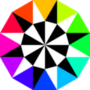 download Unnamed Dodecagon clipart image with 45 hue color