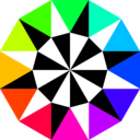 download Unnamed Dodecagon clipart image with 135 hue color