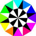 download Unnamed Dodecagon clipart image with 180 hue color