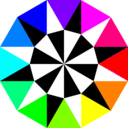 download Unnamed Dodecagon clipart image with 270 hue color