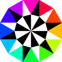 download Unnamed Dodecagon clipart image with 315 hue color
