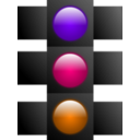 download Traffic Light clipart image with 270 hue color
