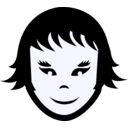 download Visage clipart image with 90 hue color