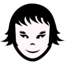 download Visage clipart image with 180 hue color