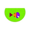 download Fish In Aquarium clipart image with 270 hue color