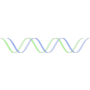 download Stylized Dna clipart image with 225 hue color