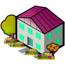 download Iso City Grey House 3 clipart image with 315 hue color