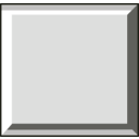download Square Button Grey 3d clipart image with 45 hue color
