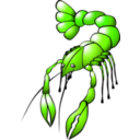download Crawfish clipart image with 90 hue color