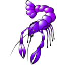 download Crawfish clipart image with 270 hue color
