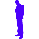 download Thinking Man clipart image with 225 hue color