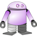 download Cartoon Robot clipart image with 90 hue color