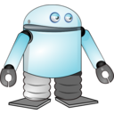 download Cartoon Robot clipart image with 0 hue color