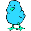 download Chick Flat Colors clipart image with 135 hue color