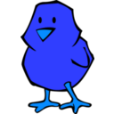 download Chick Flat Colors clipart image with 180 hue color
