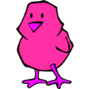 download Chick Flat Colors clipart image with 270 hue color