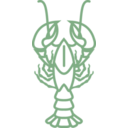 download Lobster clipart image with 180 hue color