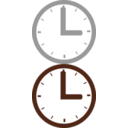 download Clock clipart image with 90 hue color