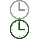 download Clock clipart image with 180 hue color