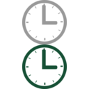 download Clock clipart image with 225 hue color