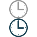 download Clock clipart image with 270 hue color