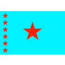 download Flag Of Congo Kinshasa clipart image with 315 hue color