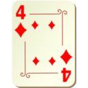 Ornamental Deck 4 Of Diamonds