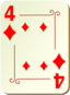 Ornamental Deck 4 Of Diamonds