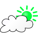 download Weather Symbols Cloudy Day clipart image with 90 hue color