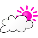 download Weather Symbols Cloudy Day clipart image with 270 hue color